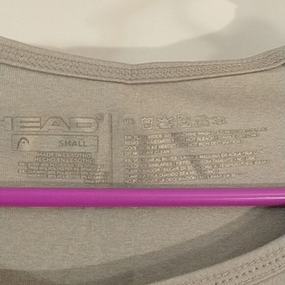Head Athletic tee Gray breathable material short sleeve Small - Picture 2 of 6